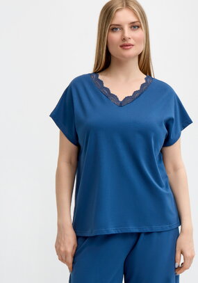 Майка с кружевом