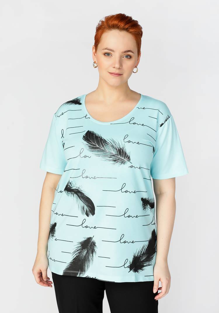 Блуза с принтом Белла шир.  750, рис. 9