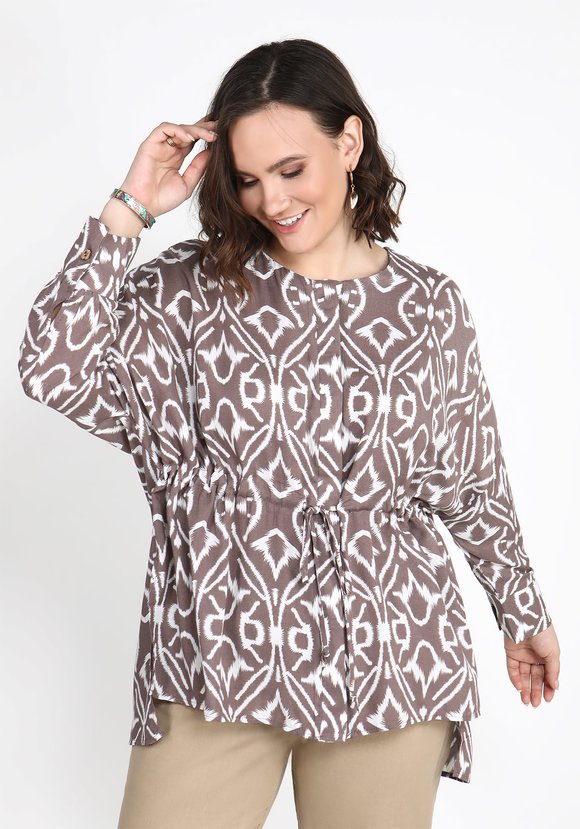 Туника с этническим принтом шир.  580, рис. 2