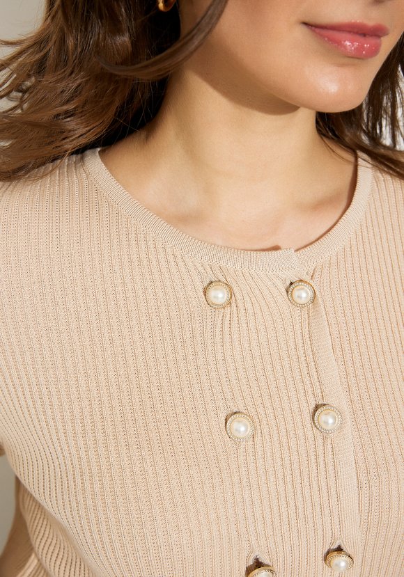 Жакет на пуговицах с жемчугом шир.  580, рис. 13