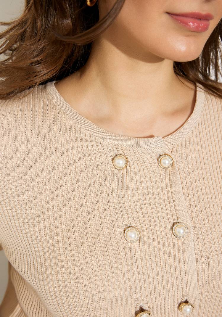 Жакет на пуговицах с жемчугом шир.  750, рис. 13