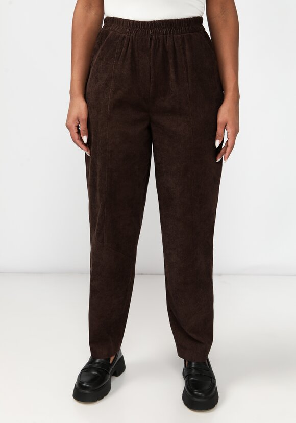 Брюки из микровельвета с рельефами шир.  580, рис. 10