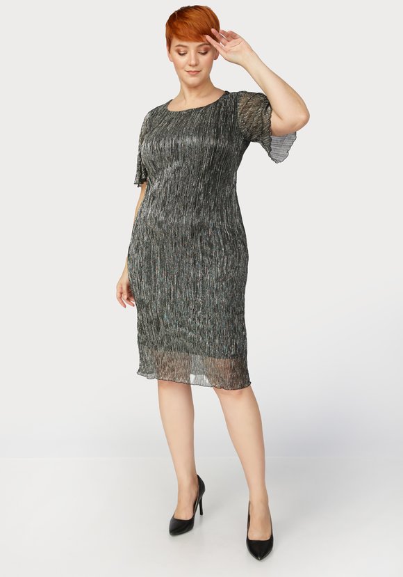 Платье из трикотажа с метанитью Даниэле шир.  580, рис. 5