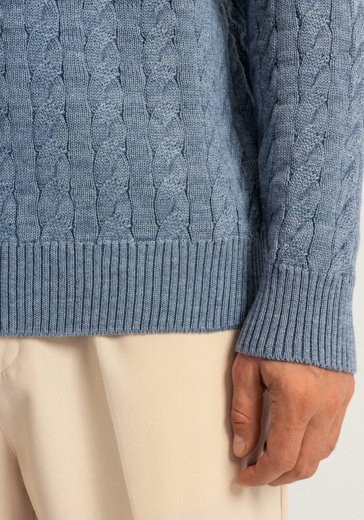 Джемпер с высоким горлом и молнией до груди шир.  750, рис. 14