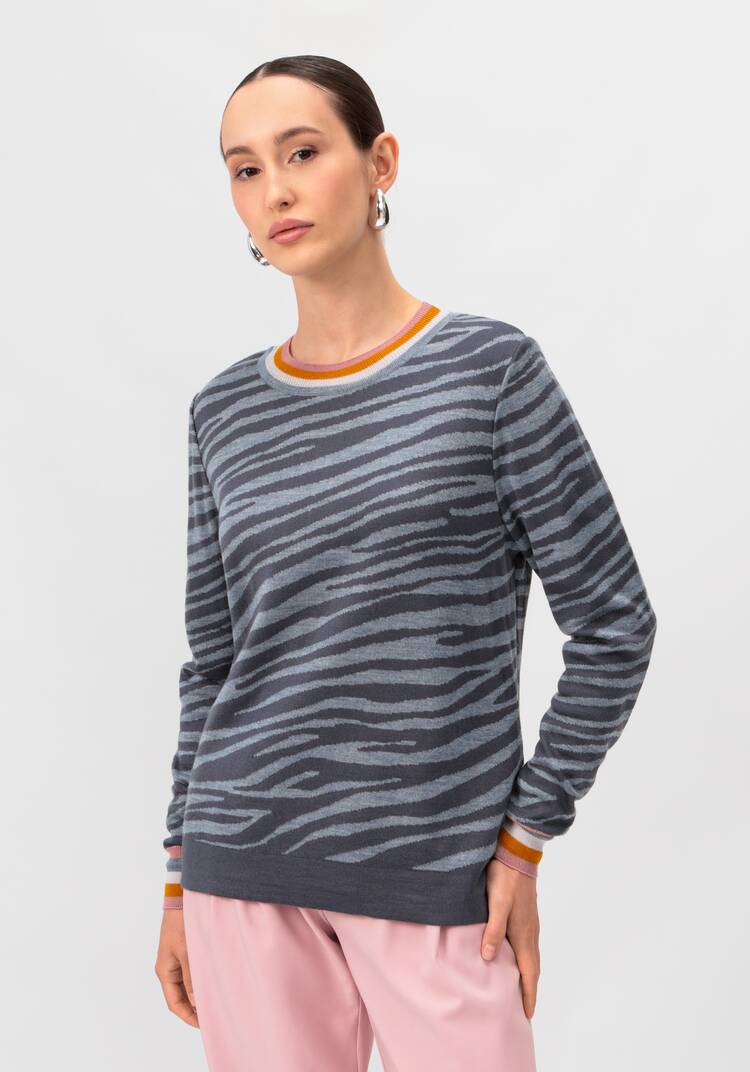 Джемпер с жаккардовым рисунком шир.  750, рис. 16