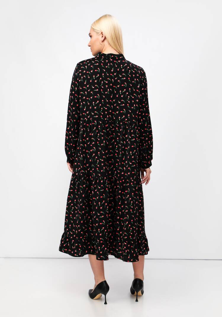 Платье отрезное свободного кроя шир.  750, рис. 3