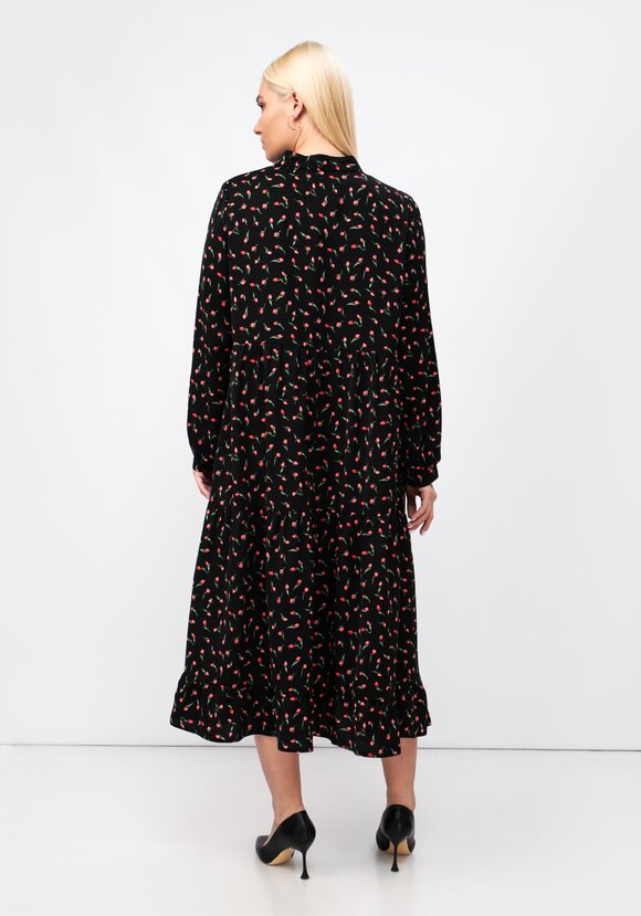 Платье отрезное свободного кроя шир.  580, рис. 3