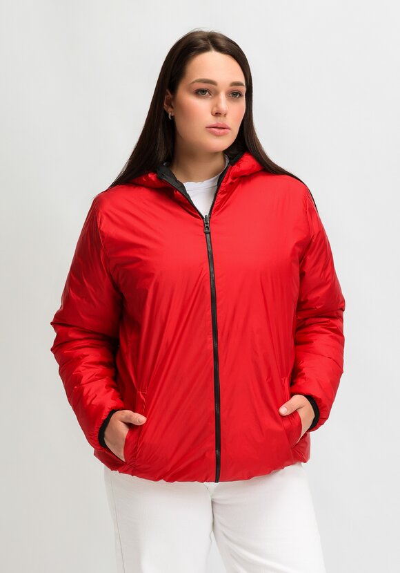 Куртка двухсторонняя с капюшоном на молнии шир.  580, рис. 2