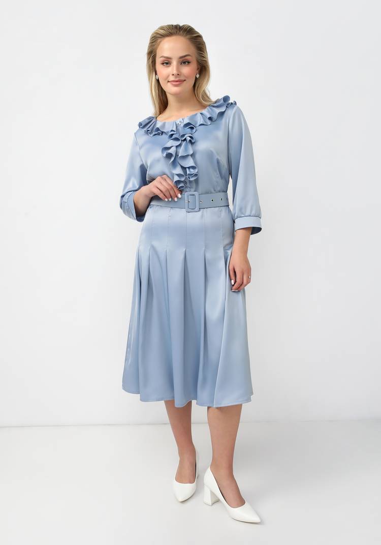 Платье из итальянского шелка шир.  750, рис. 11