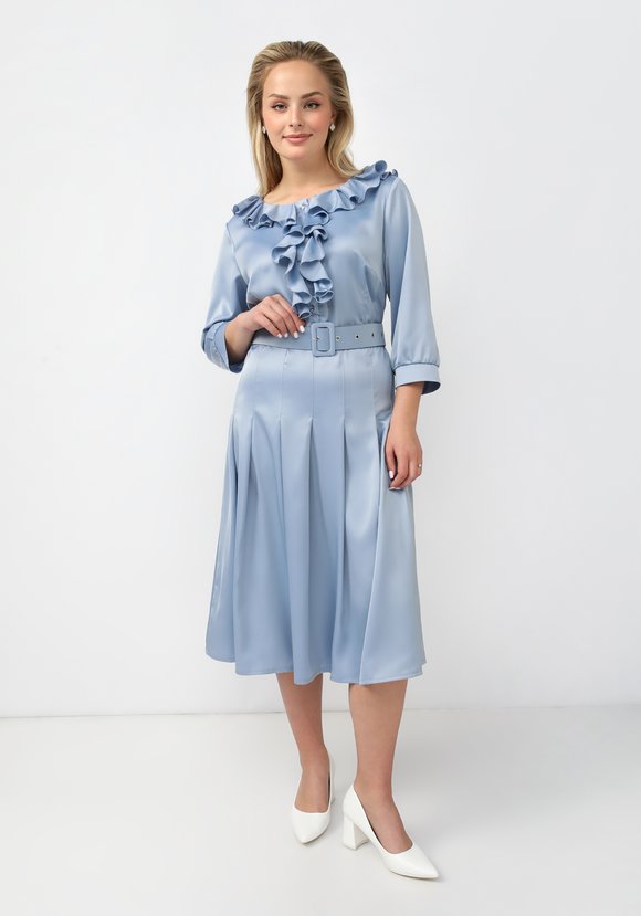 Платье из итальянского шелка шир.  580, рис. 11