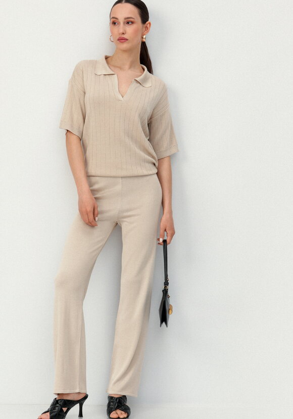 Брюки прямого кроя на широкой резинке шир.  580, рис. 13