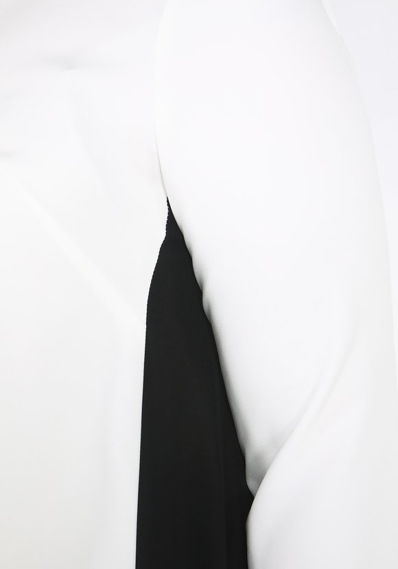 Платье двухцветное с рукавом 3/4 шир.  580, рис. 4