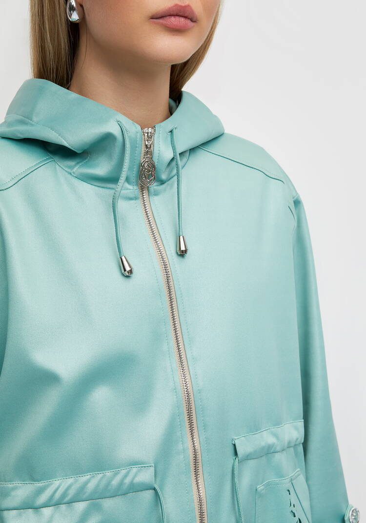 Ветровка с ажурным узором на карманах шир.  750, рис. 22