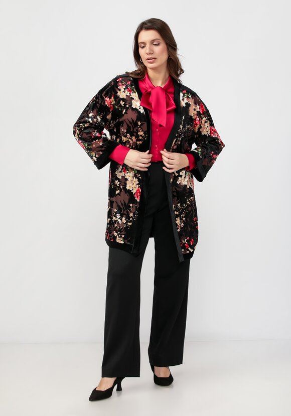 Кардиган-накидка со свободными рукавами шир.  580, рис. 2