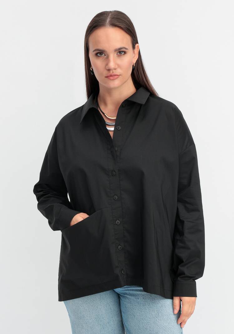 Рубашка с объемным карманом шир.  750, рис. 25