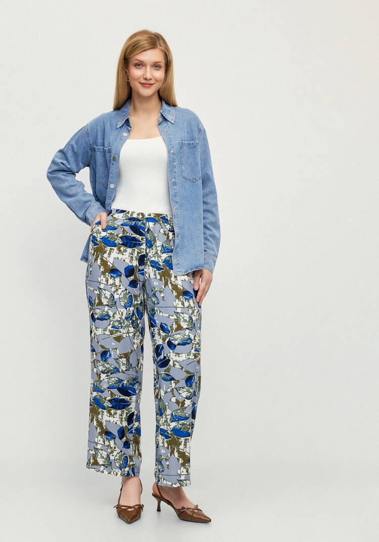 Брюки Калейдоскоп лепестков шир.  750, рис. 12