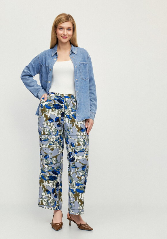 Брюки Калейдоскоп лепестков шир.  580, рис. 12