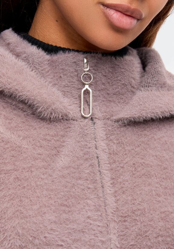 Куртка-альпака с капюшоном, удлиненная шир.  580, рис. 5