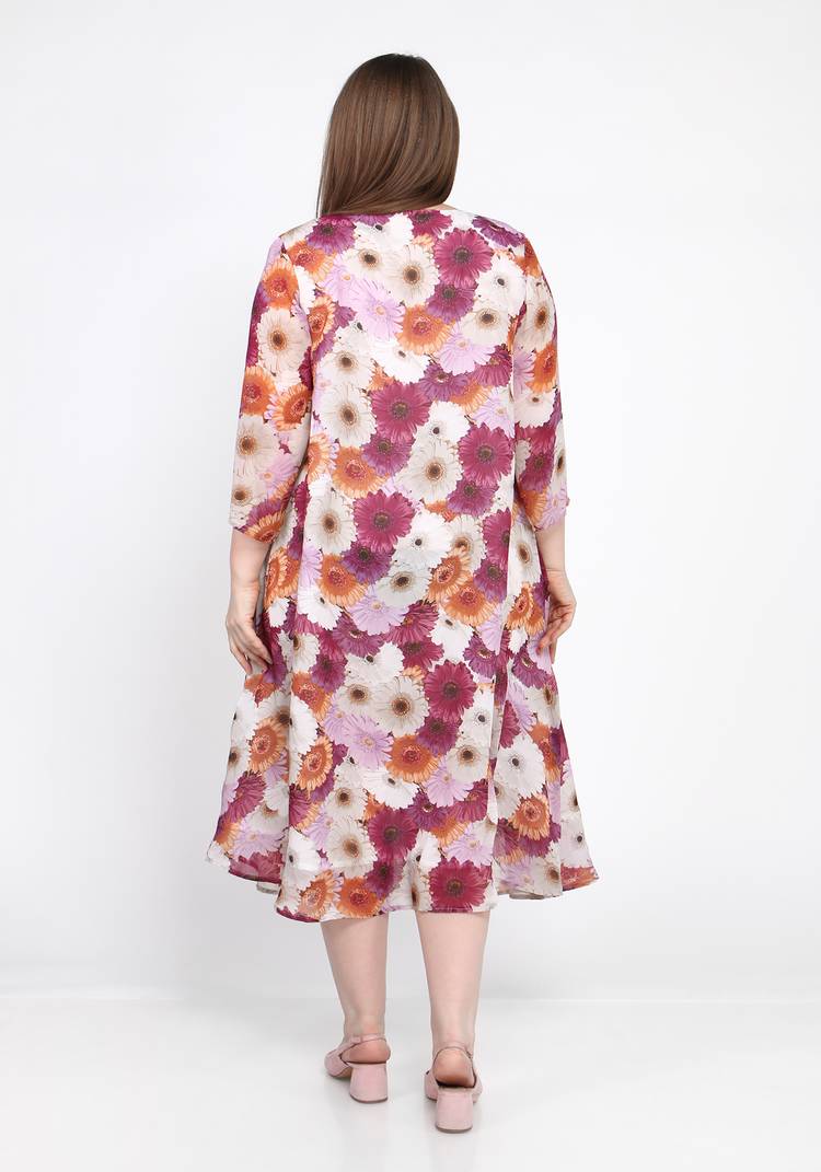 Платье с цветочным принтом Фанни шир.  750, рис. 7