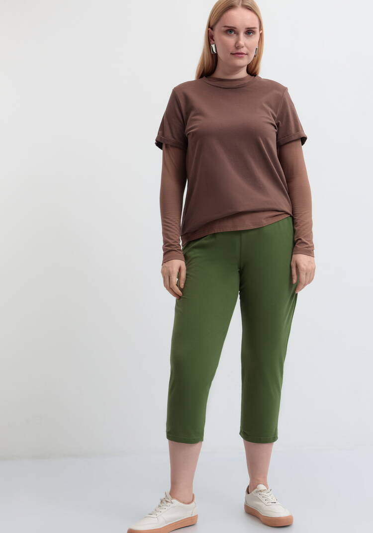 Бриджи трикотажные с поясом на кулиске шир.  750, рис. 11