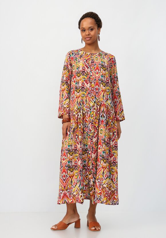 Платье с цветочным принтом свободного кроя шир.  580, рис. 3