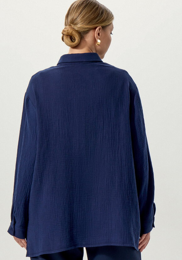 Рубашка муслиновая свободного кроя шир.  580, рис. 35