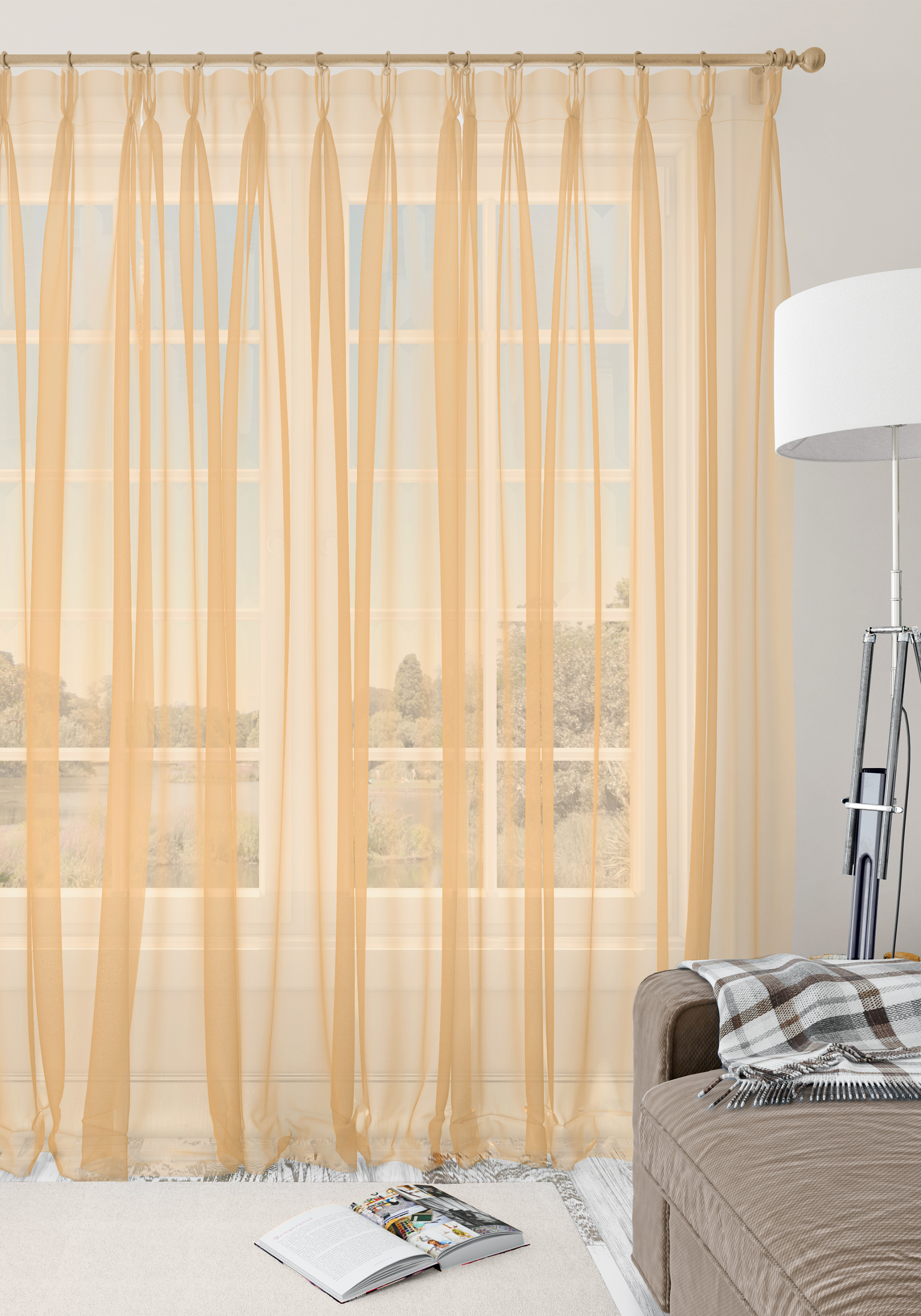 Тюль-вуаль однотонный 1499₽