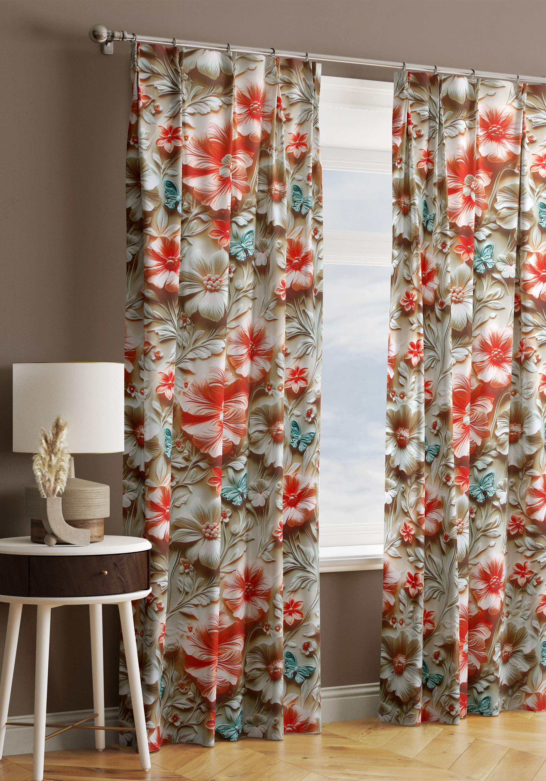 Портьера 3D  "Причуда "