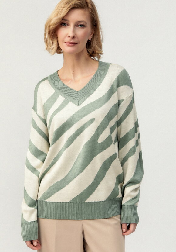 Джемпер с принтом зебра шир.  580, рис. 20