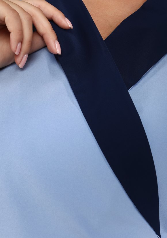 Жакет с контрастными манжетами шир.  580, рис. 6