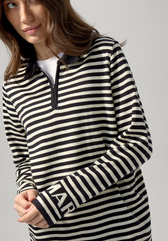 Поло в полоску на молнии шир.  580, рис. 5