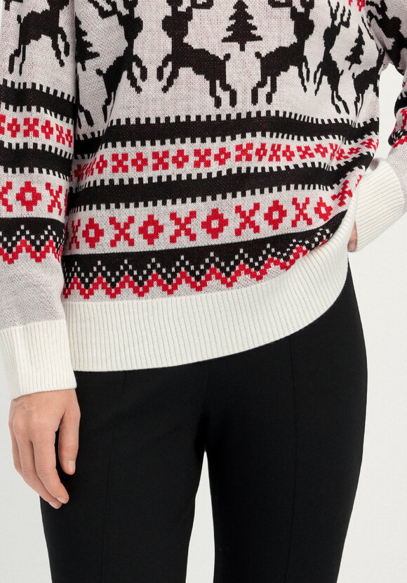 Джемпер с рождественским рисунком шир.  580, рис. 8