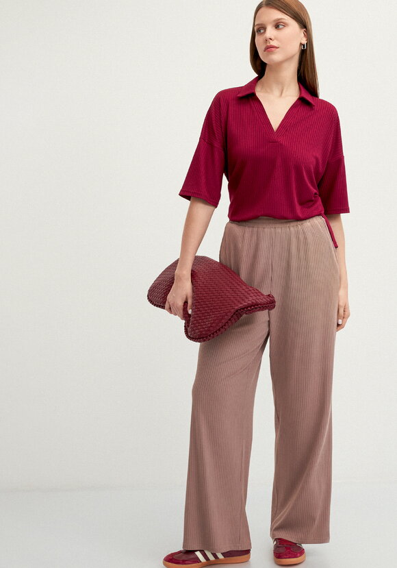 Брюки свободного кроя в рубчик шир.  580, рис. 39