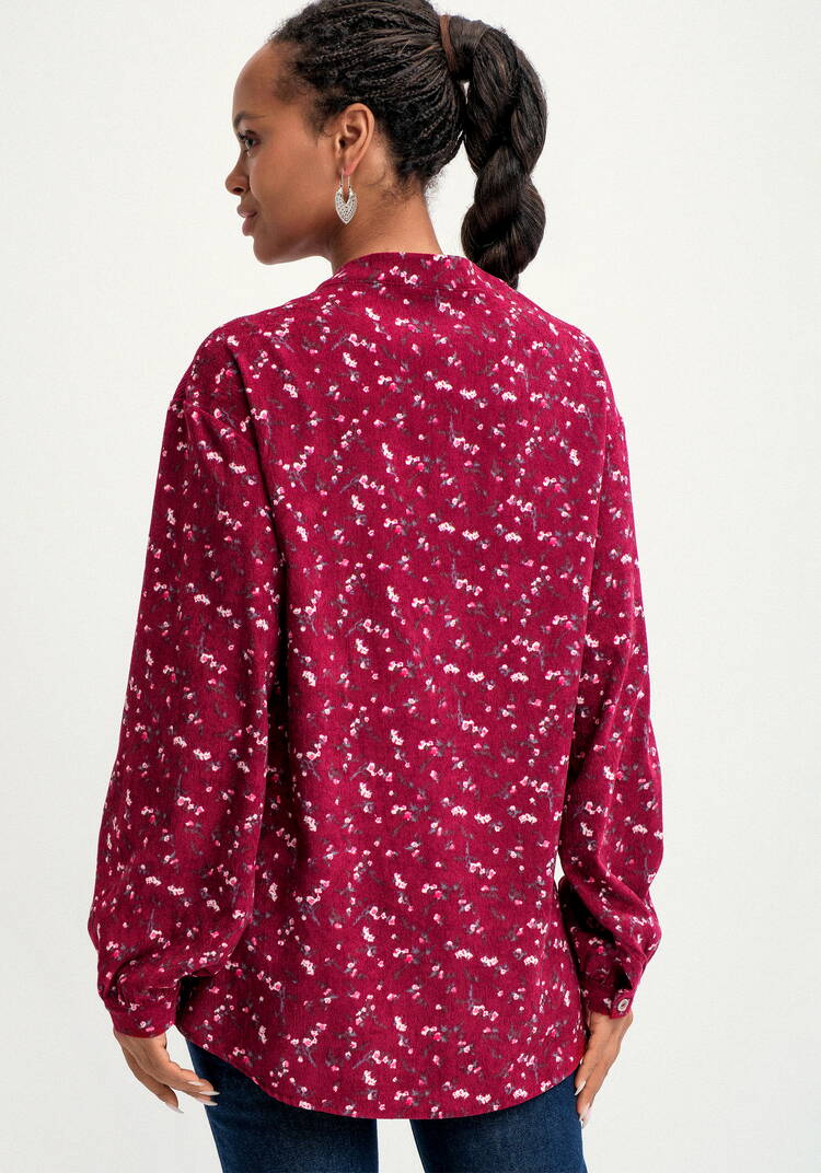 Блуза из комбинированной ткани Рин шир.  750, рис. 3