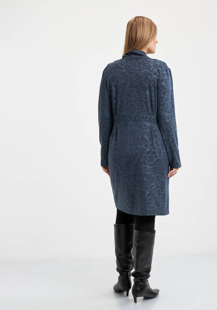 Кардиган с притачным поясом шир.  750, рис. 3