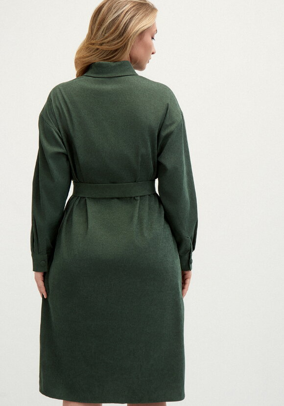 Платье-рубашка с отложным воротом шир.  580, рис. 3