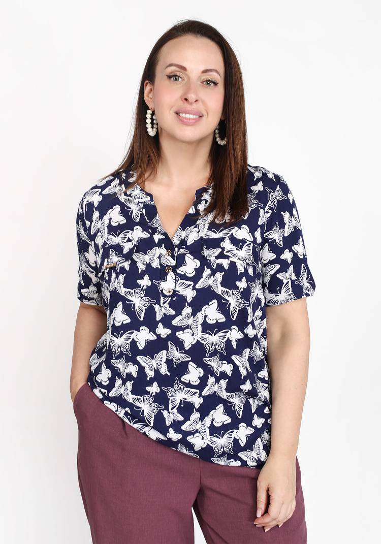 Блуза Красивый день шир.  750, рис. 7