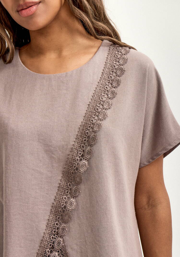 Туника изо льна с кружевом шир.  750, рис. 15