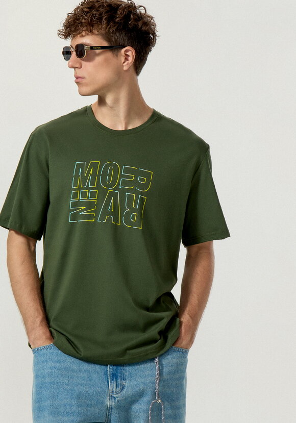 Комплект футболок с лаконичным принтом, 2 шт. шир.  580, рис. 27