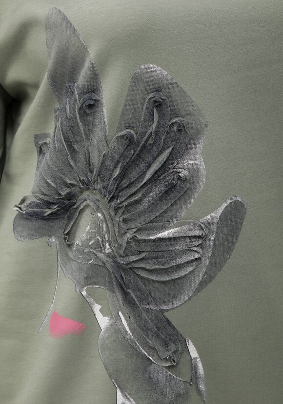 Блуза с принтом на кулиске шир.  580, рис. 29