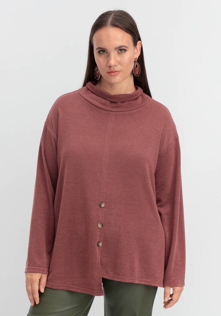 Джемпер с асимметричным низом шир.  750, рис. 15