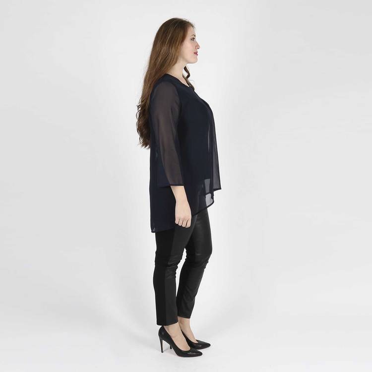 Туника свободного кроя с удлиненной спинкой шир.  750, рис. 10