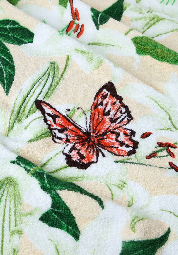 Полотенце махровое Лилии шир.  750, рис. 13