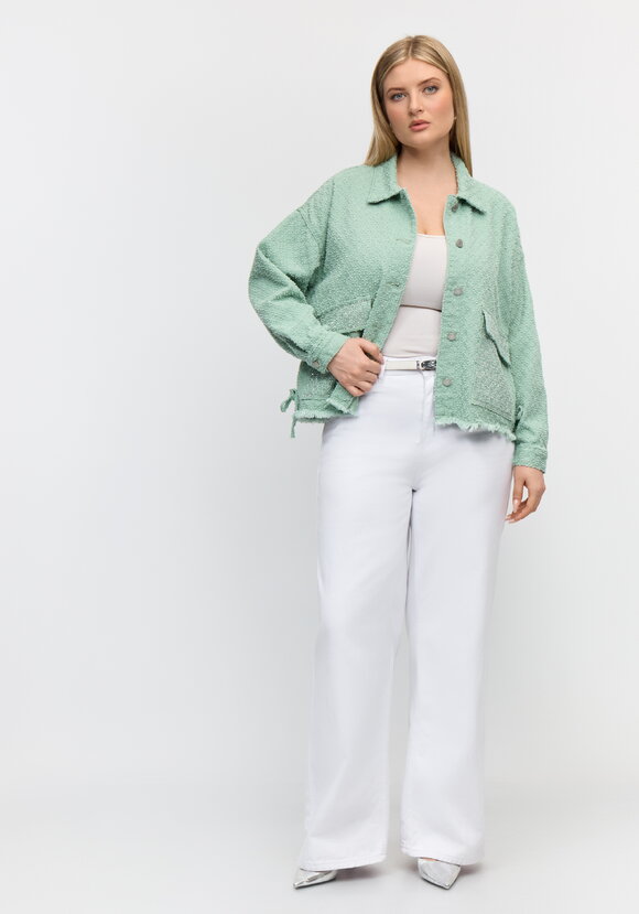 Куртка со стразами Инесса шир.  580, рис. 2