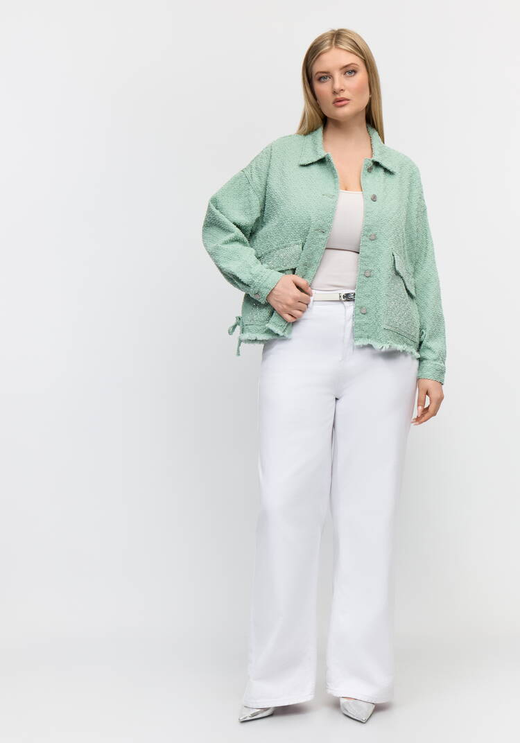 Куртка со стразами Инесса шир.  750, рис. 2