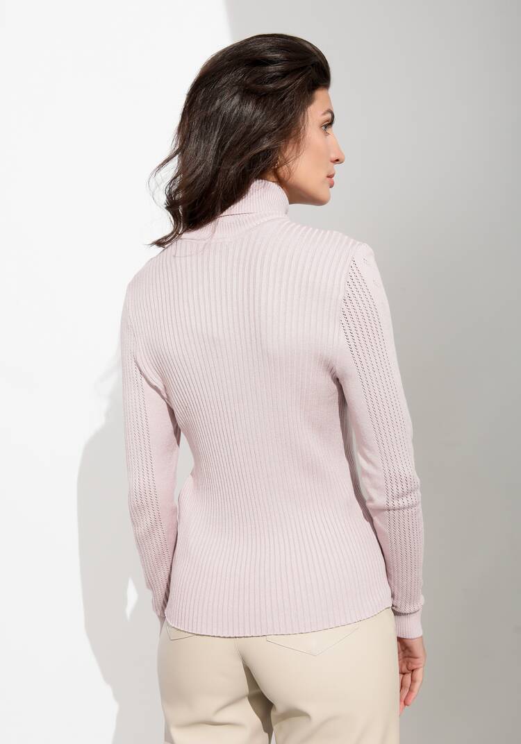 Водолазка из вискозы с ажурным узором шир.  750, рис. 3