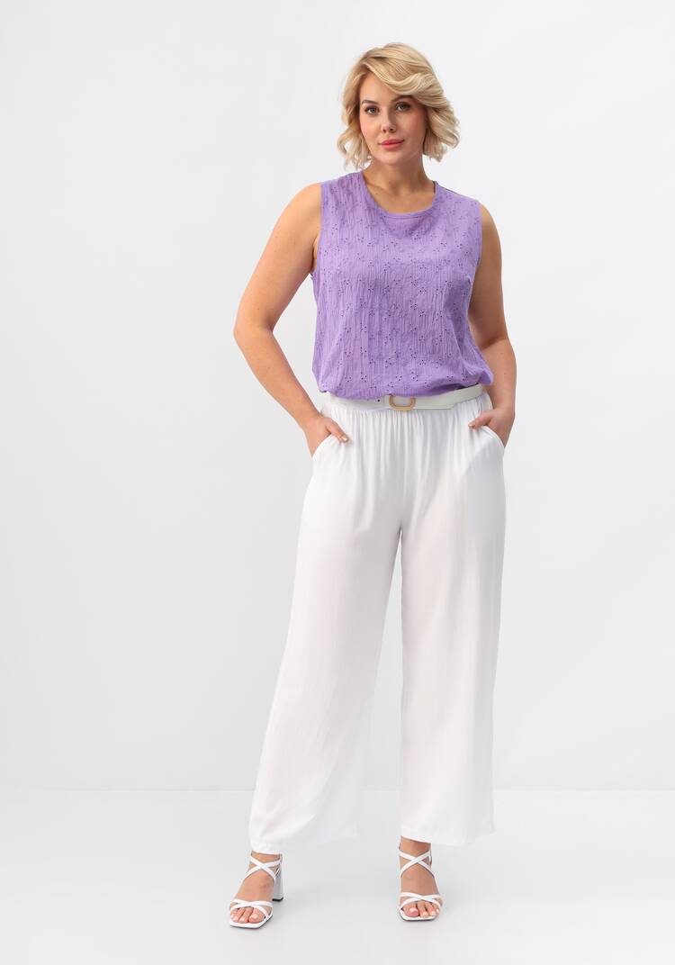 Брюки свободные на резинке по талии шир.  750, рис. 6