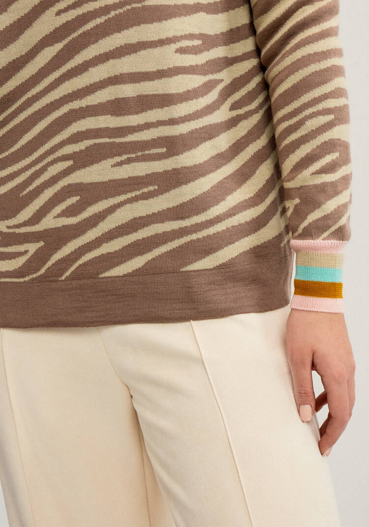 Джемпер с жаккардовым рисунком шир.  750, рис. 28