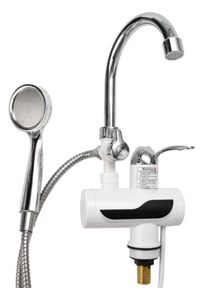 Проточный электроводонагреватель с душем