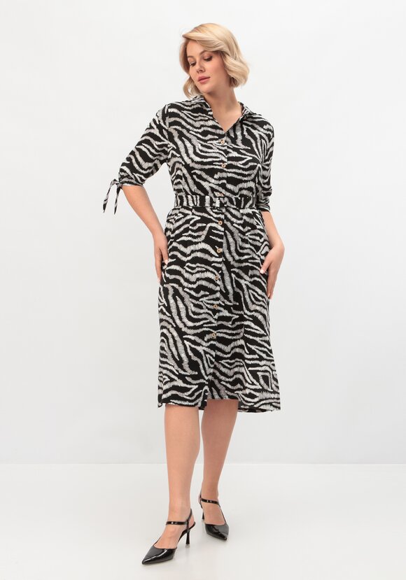 Платье-рубашка прямого силуэта с разрезами шир.  580, рис. 16